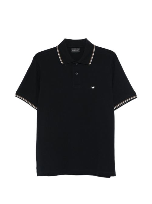 Polo uomo Emporio Armani blu con logo EMPORIO ARMANI | EM004606AF23090UB118